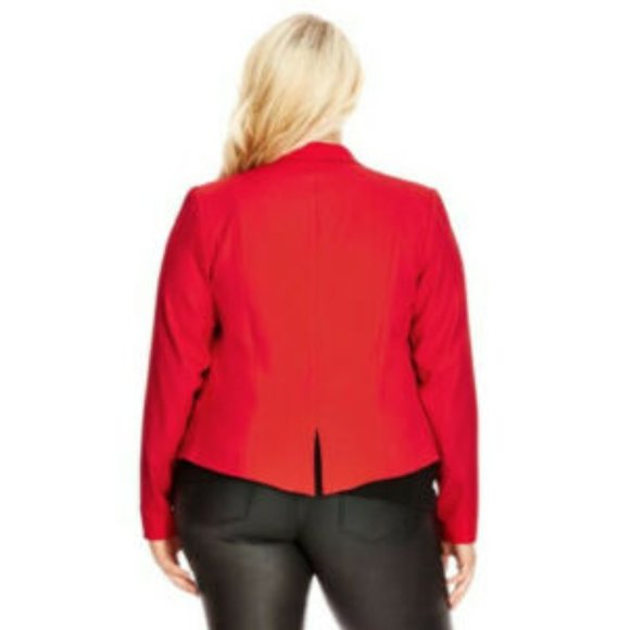 City Chic Red Women's Jacket - Picture 8 of 10